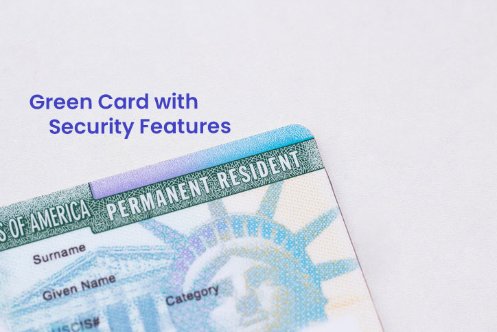 Green Card with Security Features